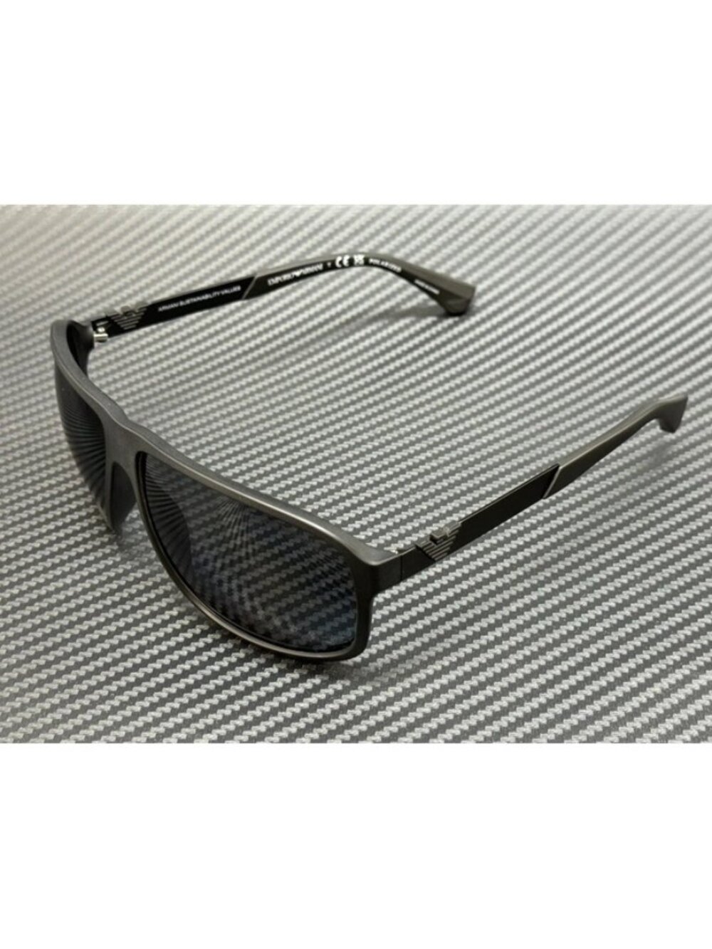 New Emporio Armani Men Matte Black Sunglasses 64-13-130